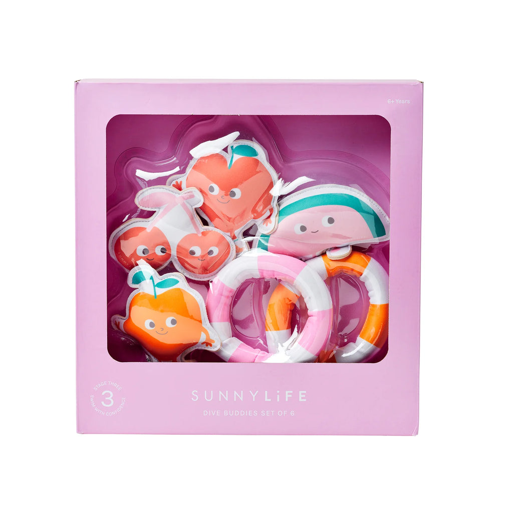 Jouets de plongée Poppy la Pêche Multi - Set de 6 - SUNNY LIFE