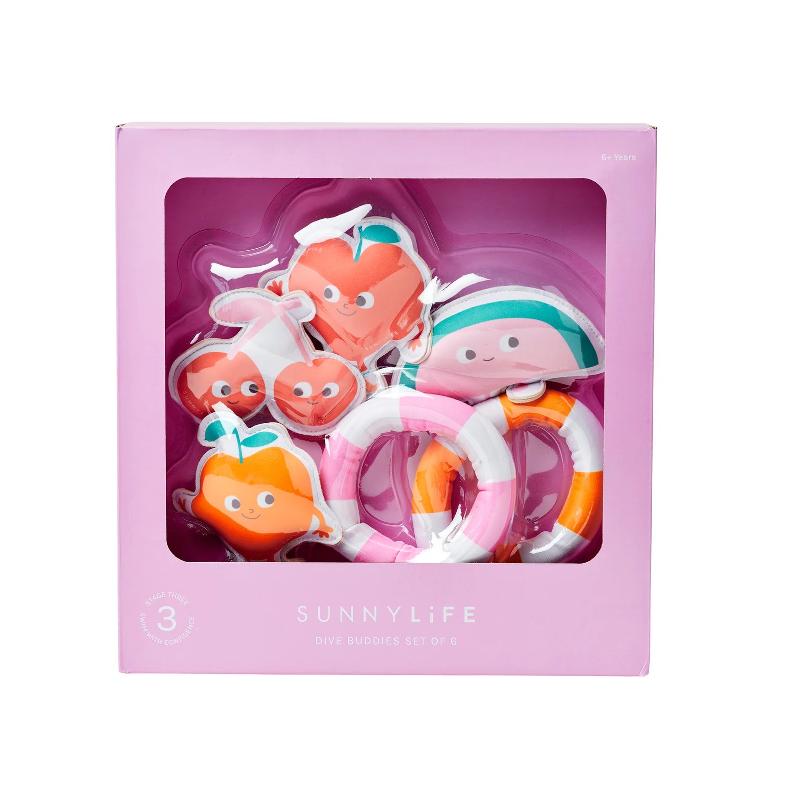 Jouets de plongée Poppy la Pêche Multi - Set de 6 - SUNNY LIFE