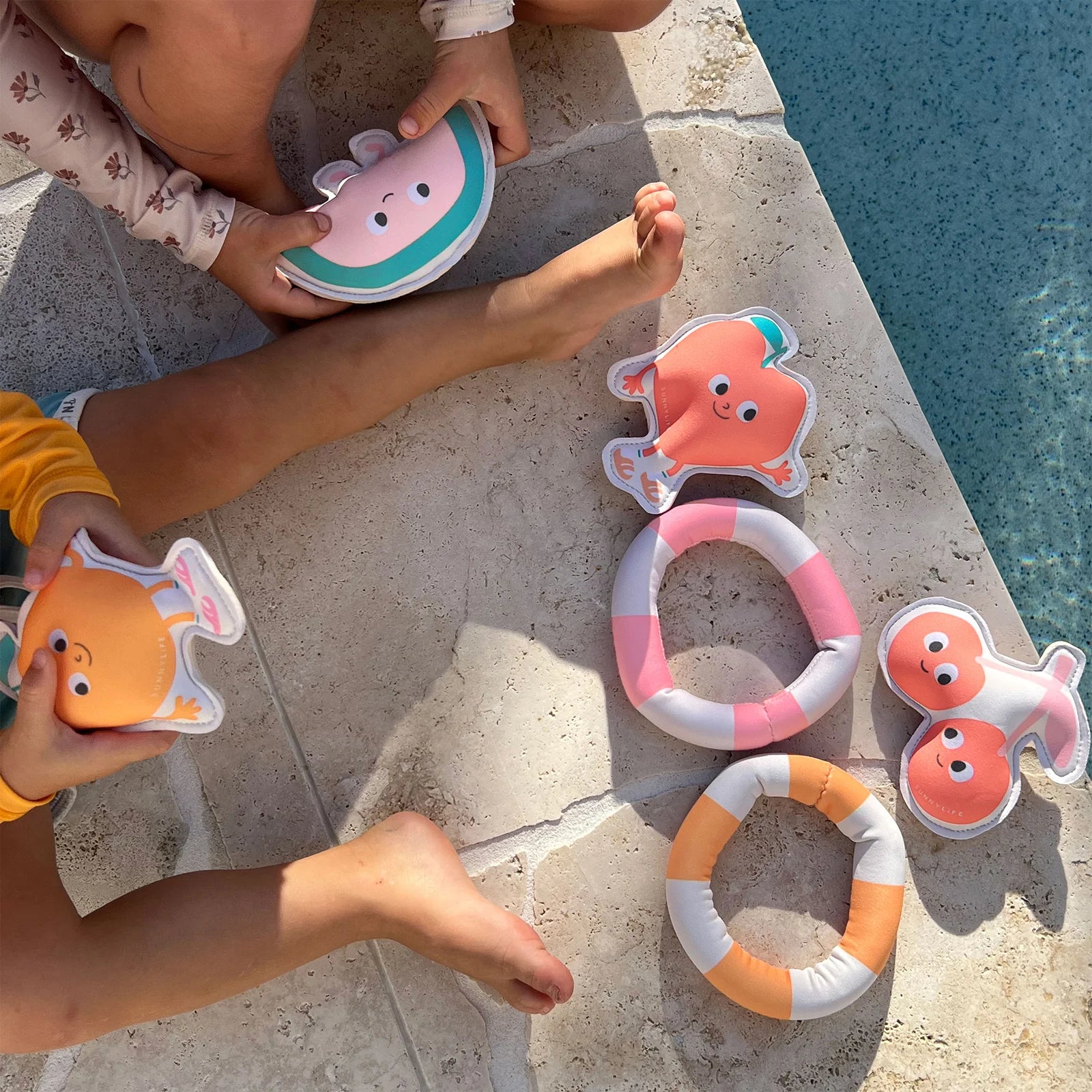Jouets de plongée Poppy la Pêche Multi - Set de 6 - SUNNY LIFE
