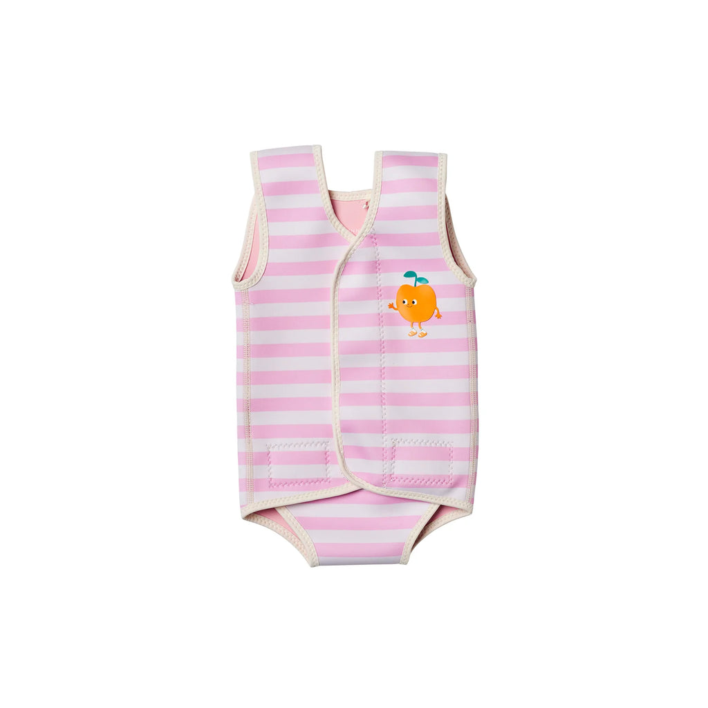 Baby Wetsuit - Poppy the Peach Pink Stripe - SUNNY LIFE
