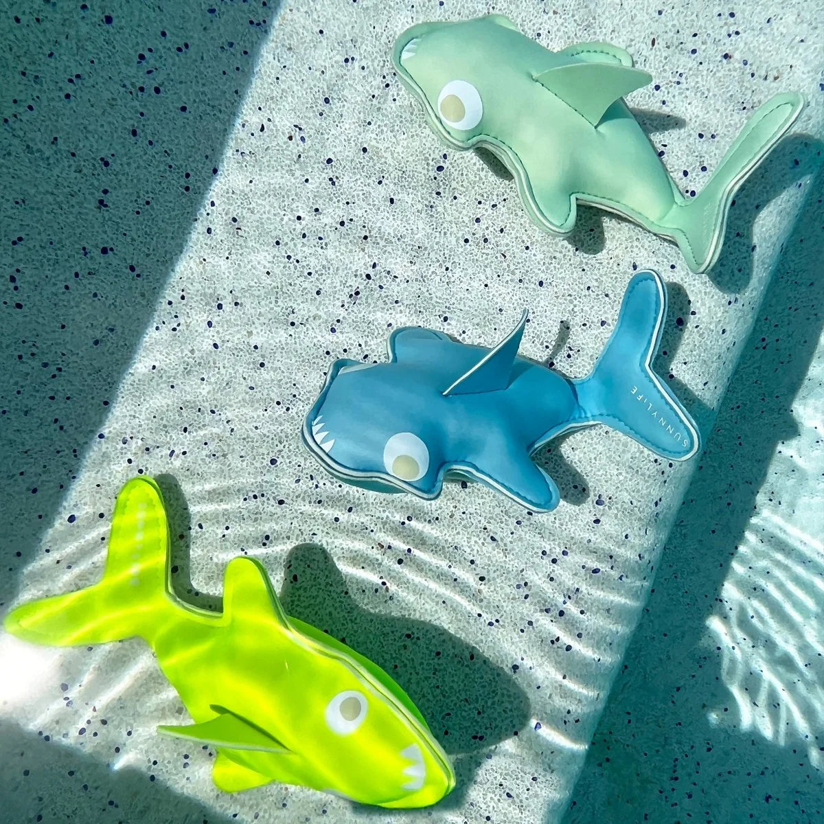 Salty le Requin - Jouets de plongée Aqua Jaune Néon - Set de 3 - SUNNY LIFE