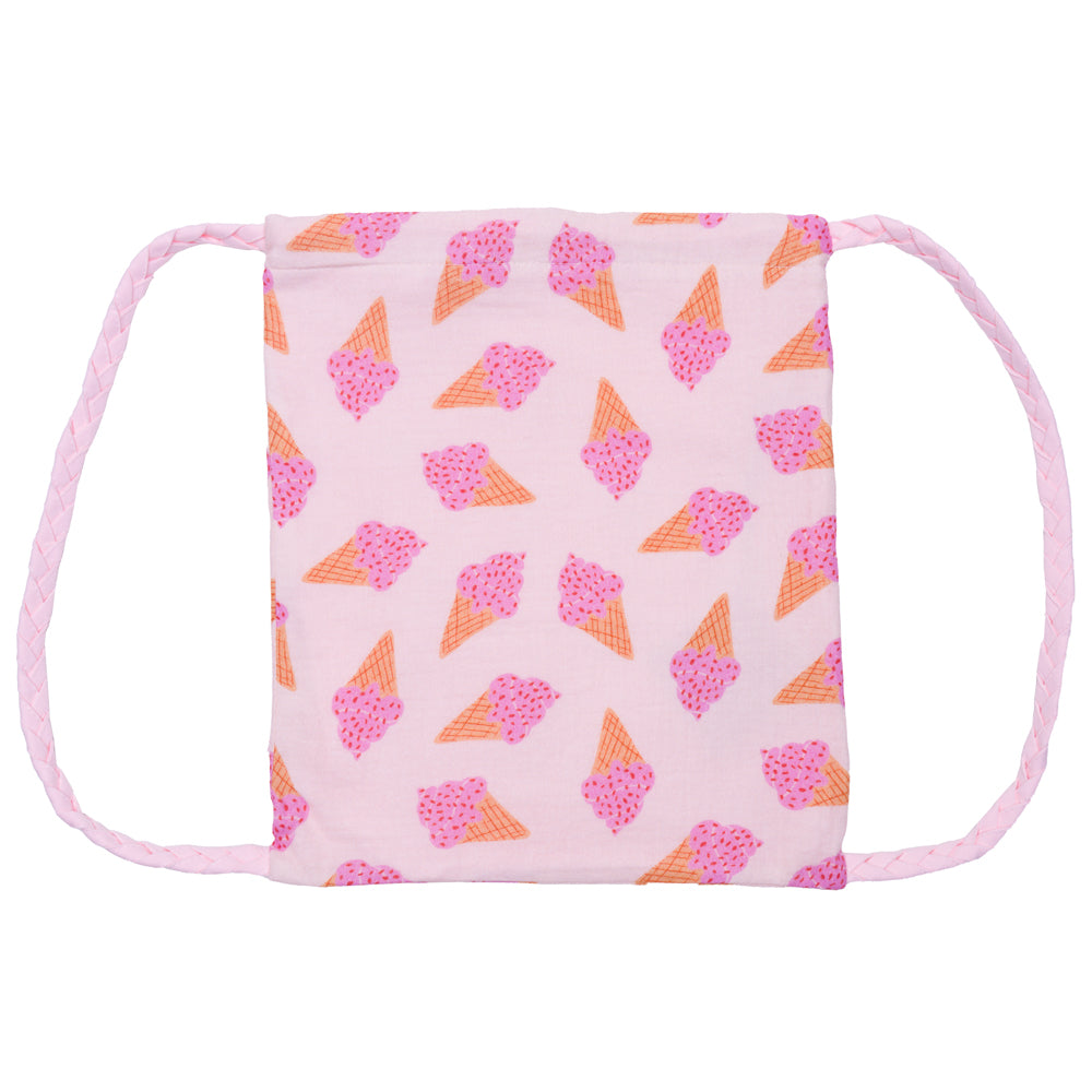 Sac à dos gaze bretelles tressés cornets de glace - BB&Co