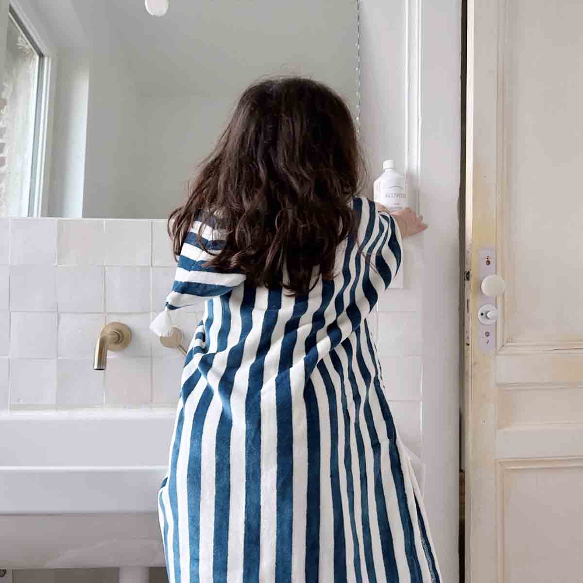 Poncho de bain Suzon - blue midnight 4-6 ans