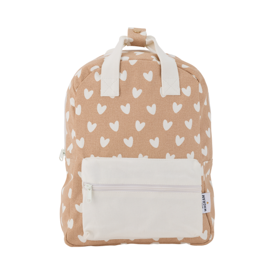 Sac à dos coeurs nougat