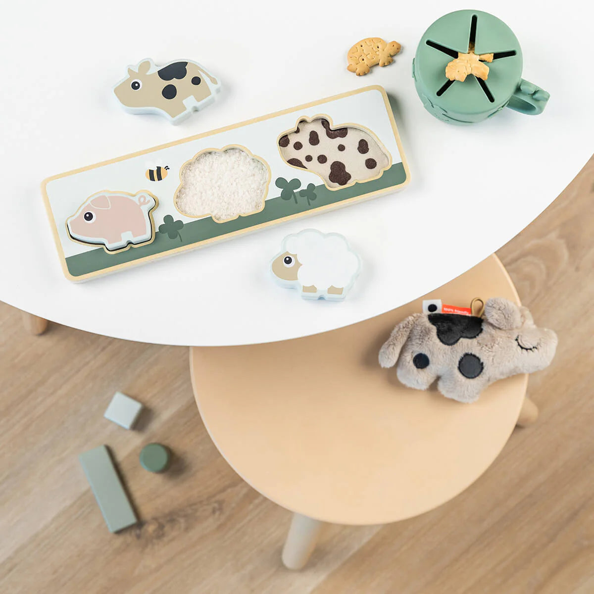 Puzzle sensoriel - Tiny Farm - Multicolore