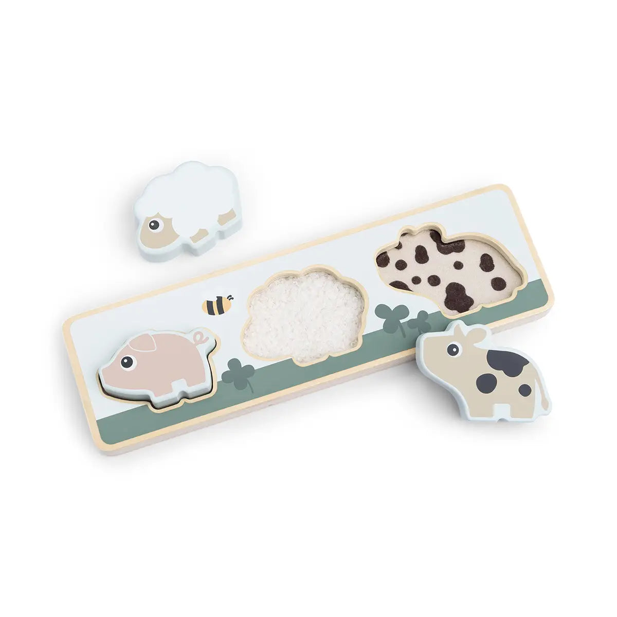 Puzzle sensoriel - Tiny Farm - Multicolore