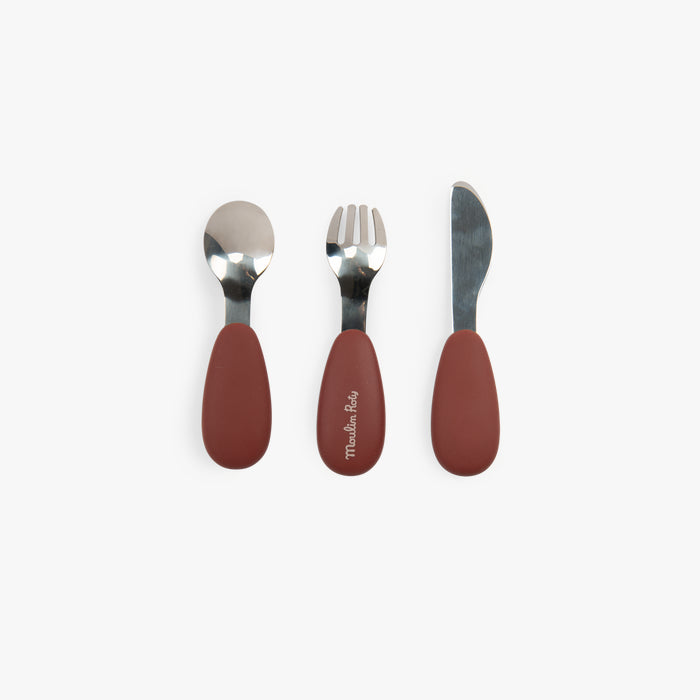 Set couverts silicone Après la pluie