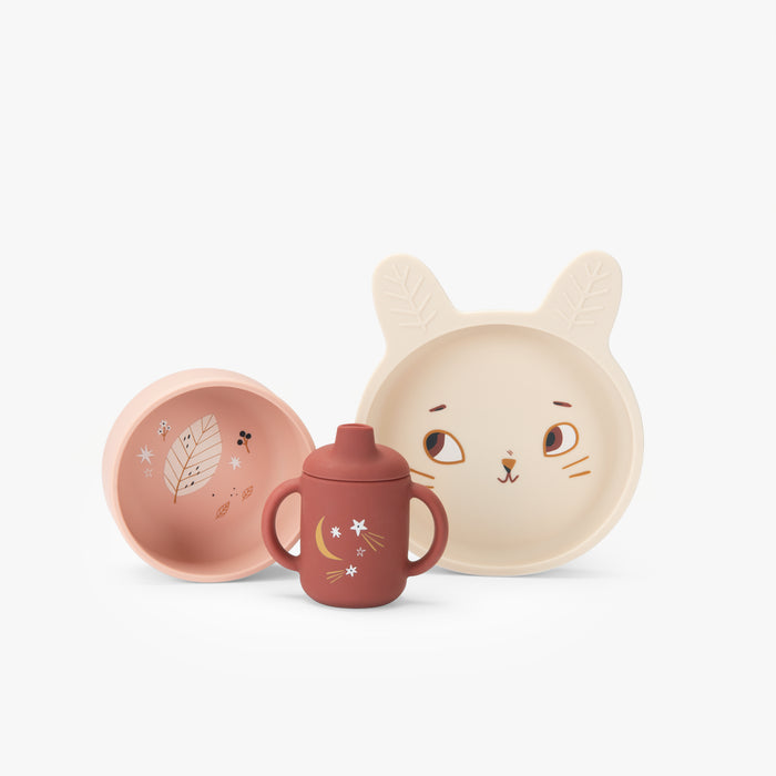 Set vaisselle silicone Après la pluie