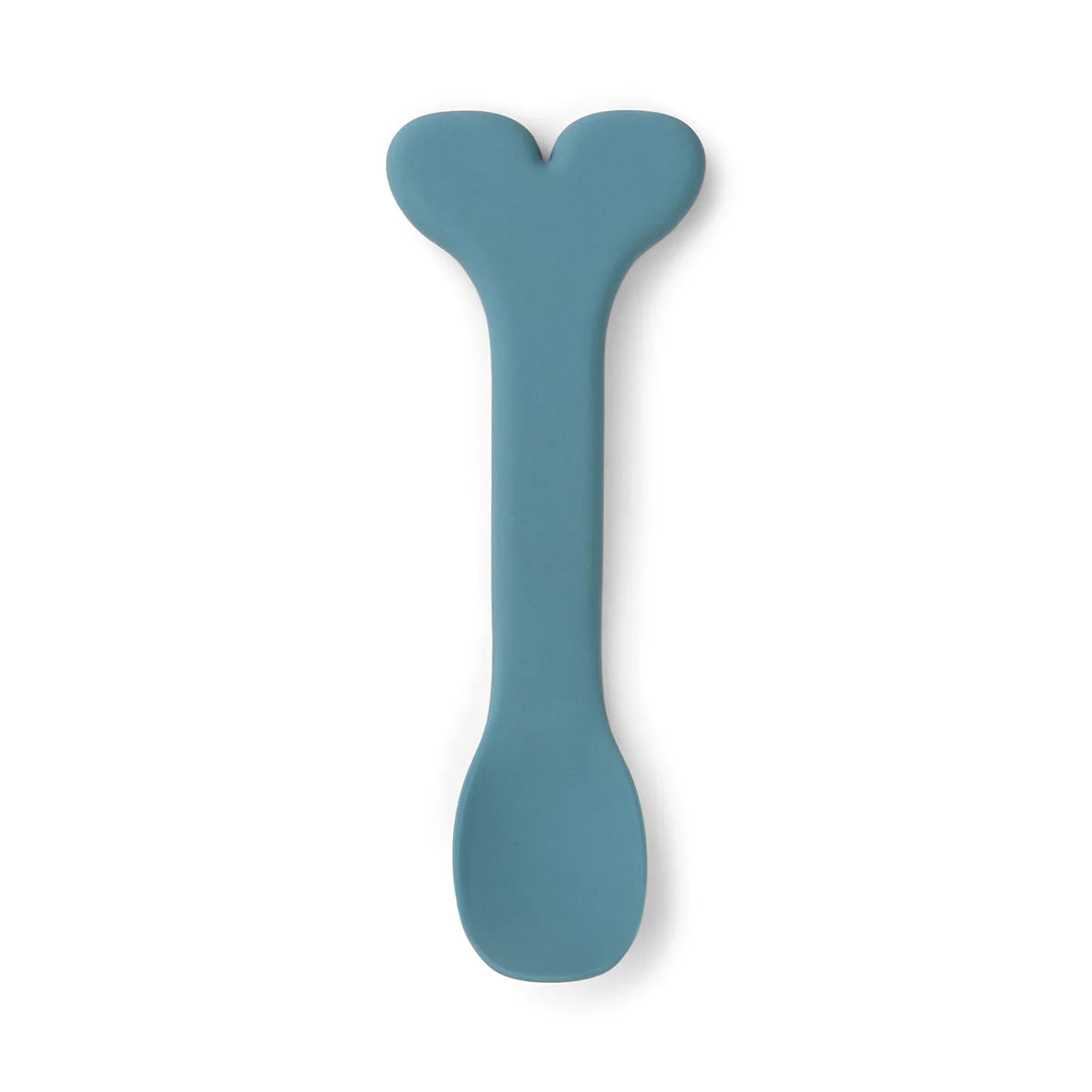 Bol et cuillère pour bébé en silicone Stick&Stay - Wally - Bleu