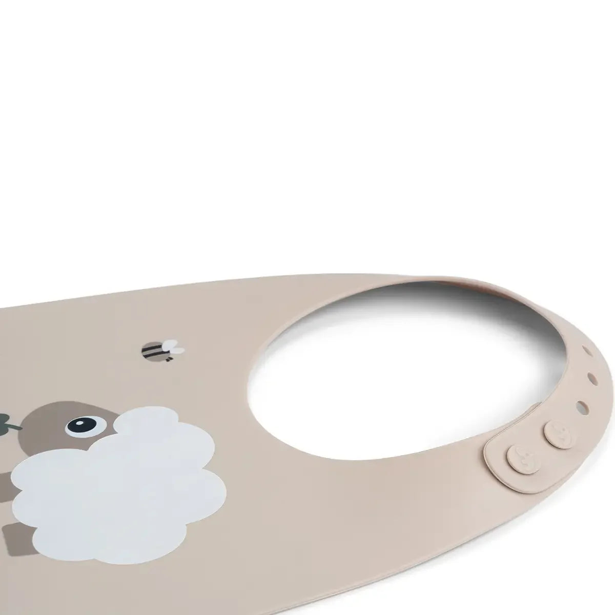 Bavoir en silicone - Sheepy - Sable