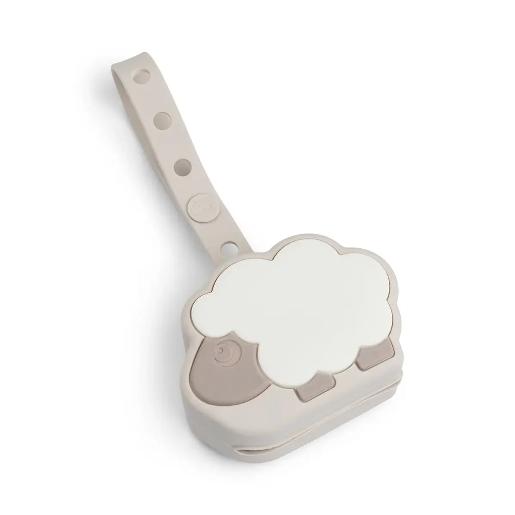 Pochette tétine en silicone - Sheepy - Sable