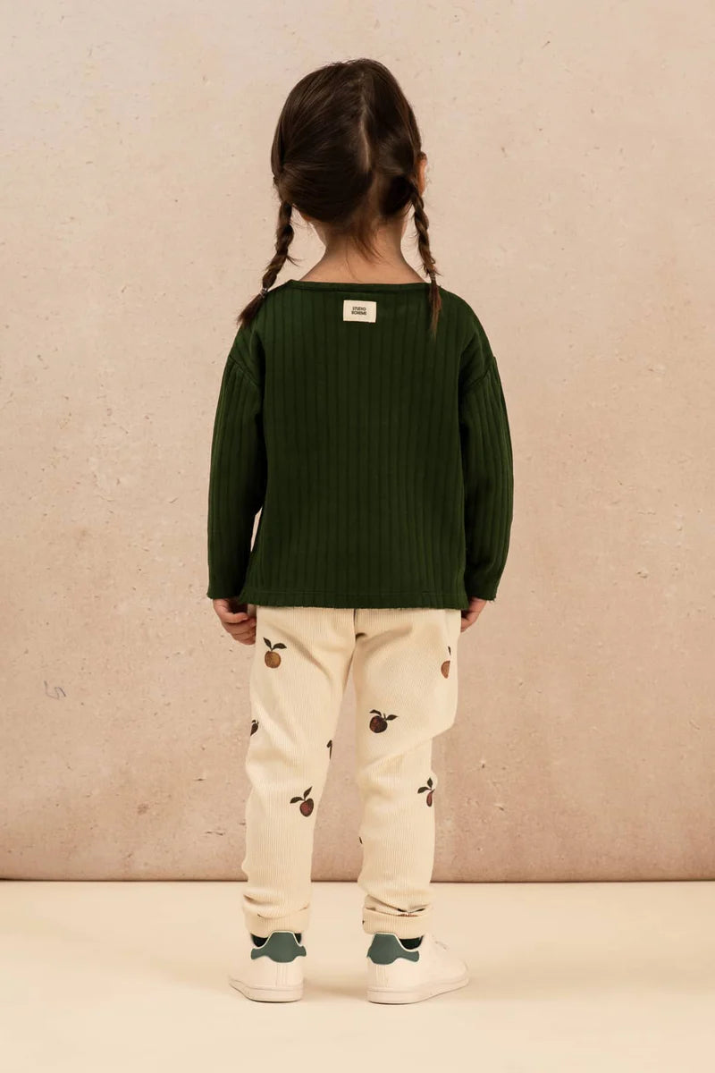 Leggings Rom Pom - Ecru pommes