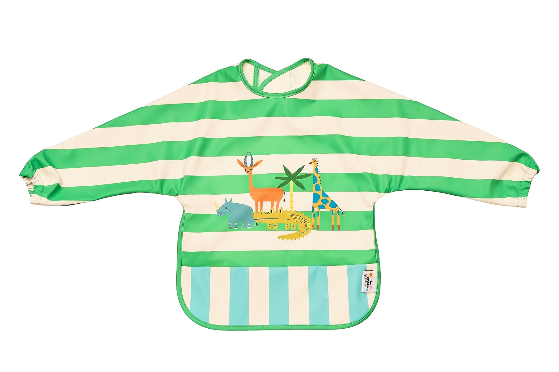 Bavoir manches longues VEGGIE PALS Croco