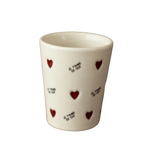 Tasse "Je t'aime de ouf" - coeur