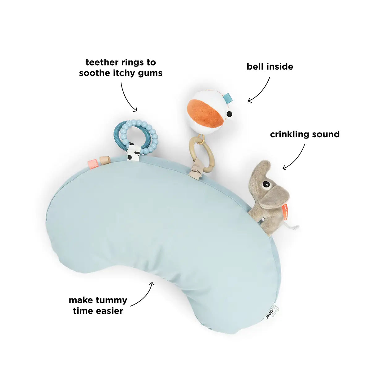 Coussin d'Èveil Tummy time - Playground - Bleu