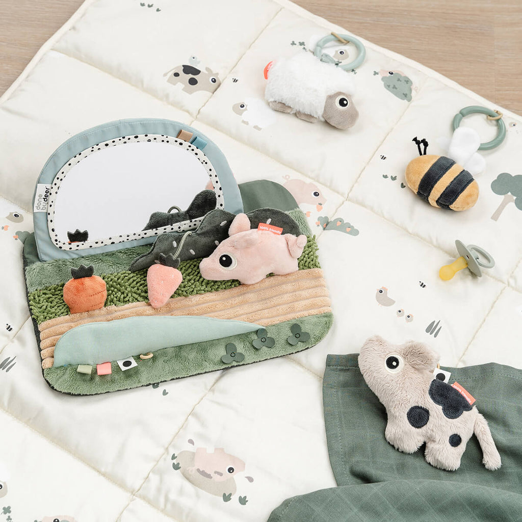 Miroir d'Èveil Tummy time - Tiny farm - Multicolore