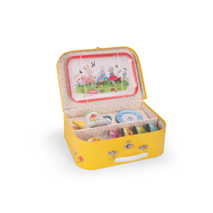 Valise dînette thé en métal - La Grande Famille
