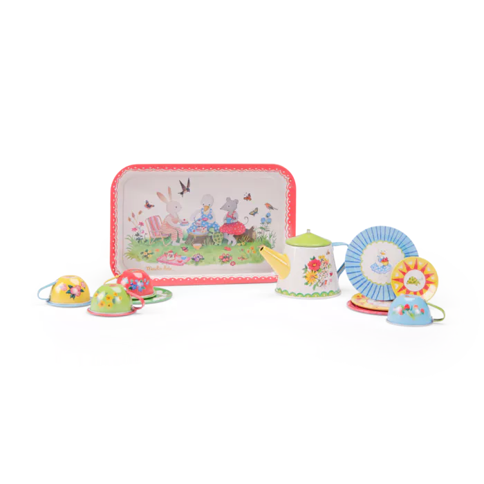 Valise dînette thé en métal - La Grande Famille