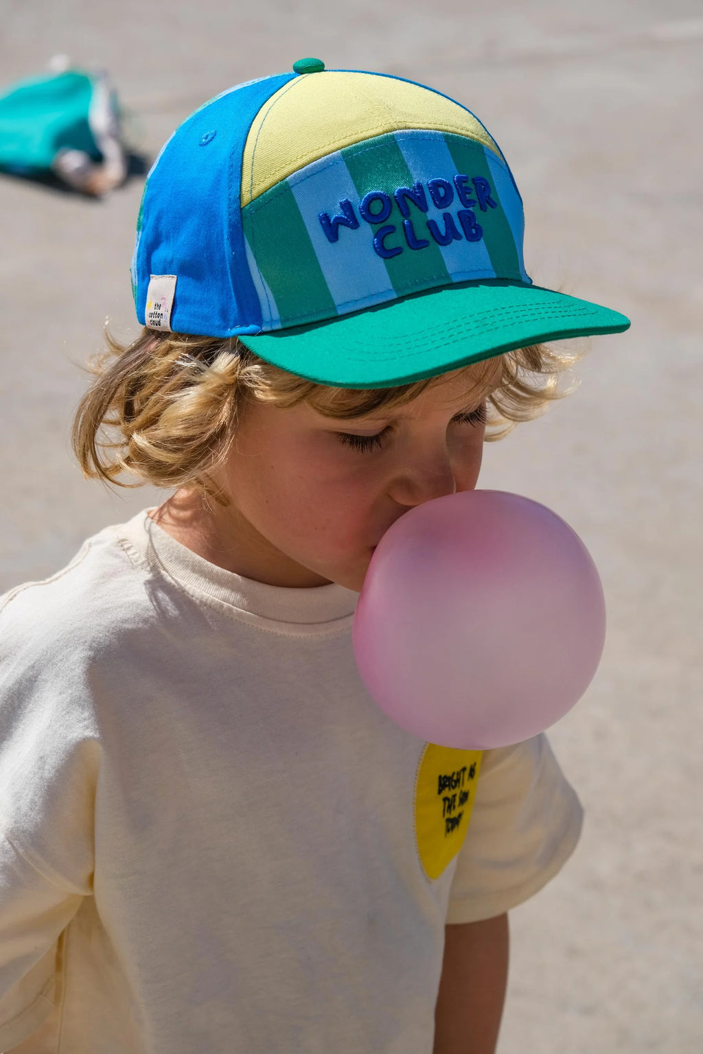 Casquette Coeurs Dansants Bleue 2-5 ans