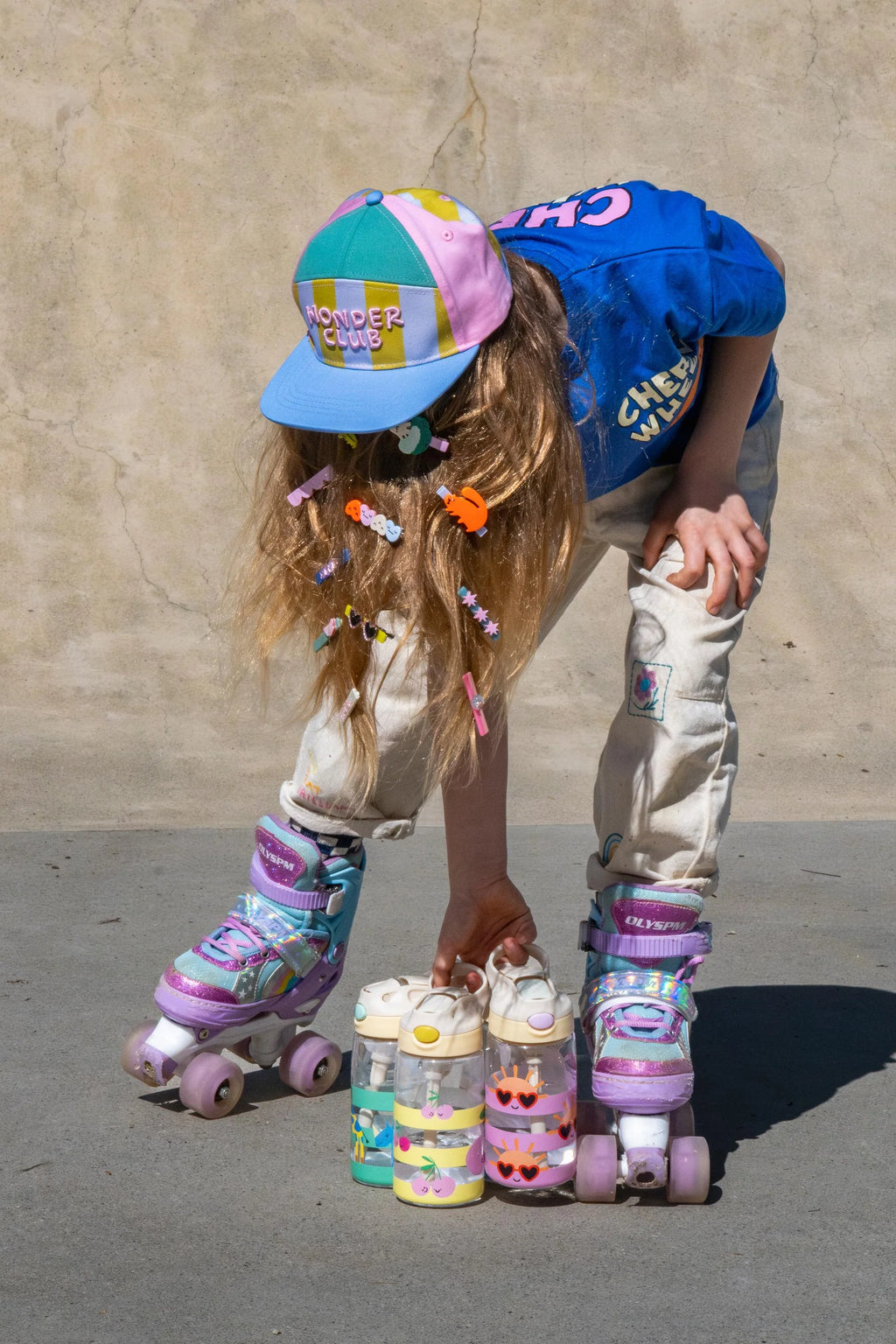 Casquette Coeurs Dansants Rose 2-5 ans
