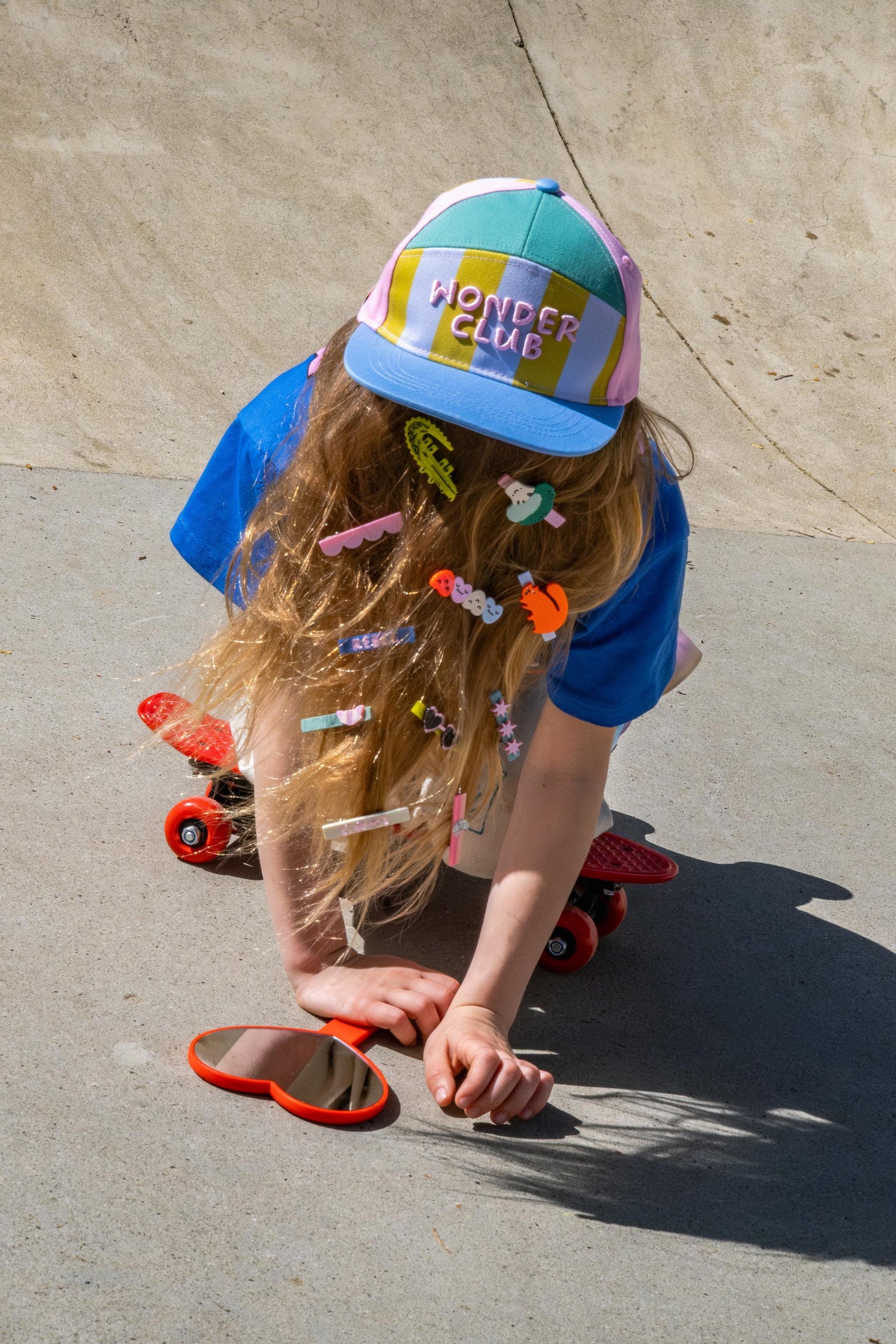 Casquette Coeurs Dansants Rose 2-5 ans