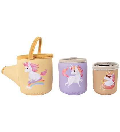 Jouets de bain en néoprène - Gobelets d'activités licorne