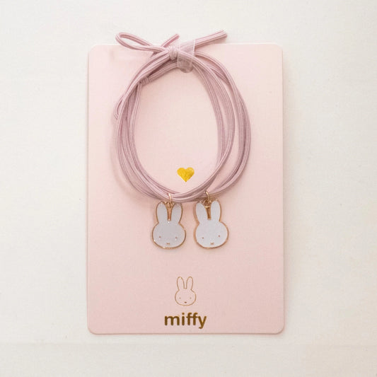 Duo d'élastiques cheveux Miffy - Rose