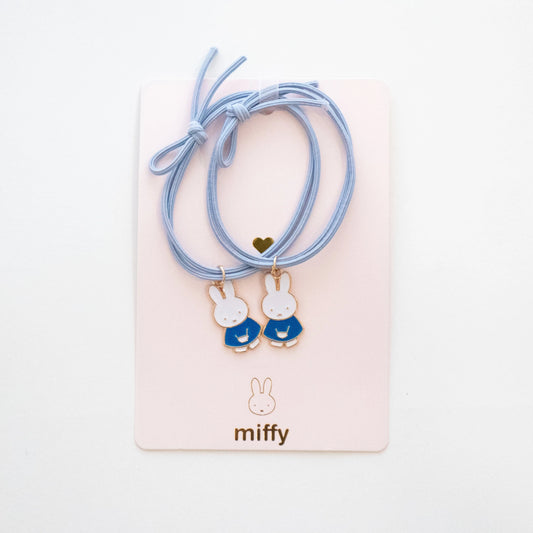 Duo d'élastiques cheveux Miffy - Bleu