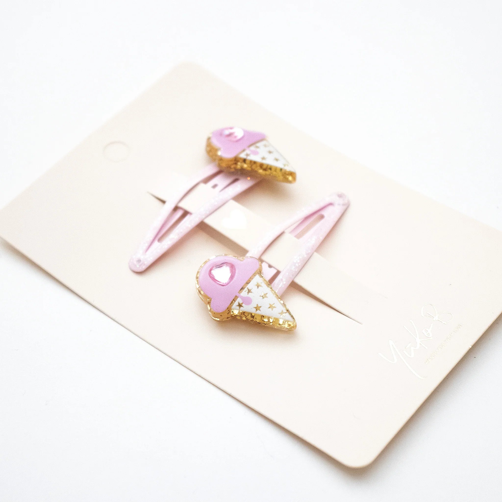 Duo Barrettes Premium Enfant - Sparkle Petites Glaces Damour - YUKO B