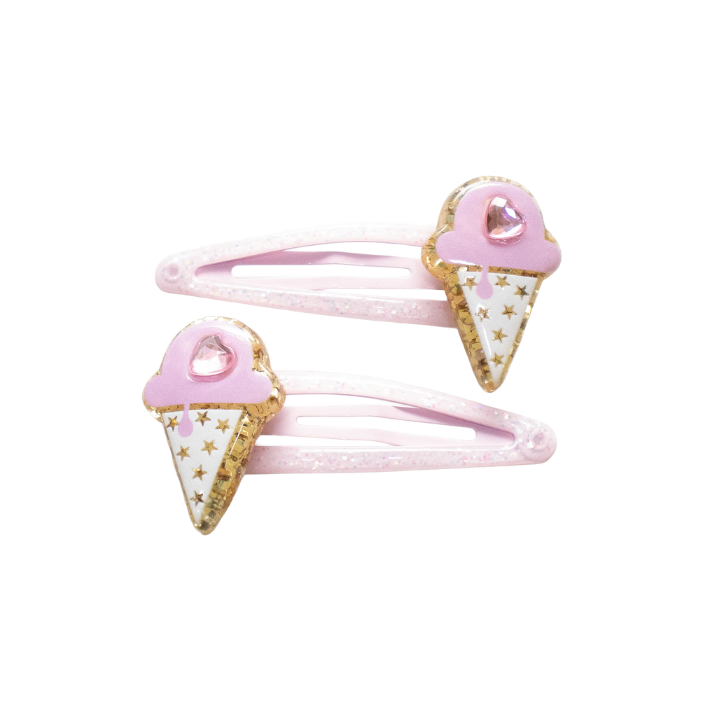 Duo Barrettes Premium Enfant - Sparkle Petites Glaces Damour - YUKO B