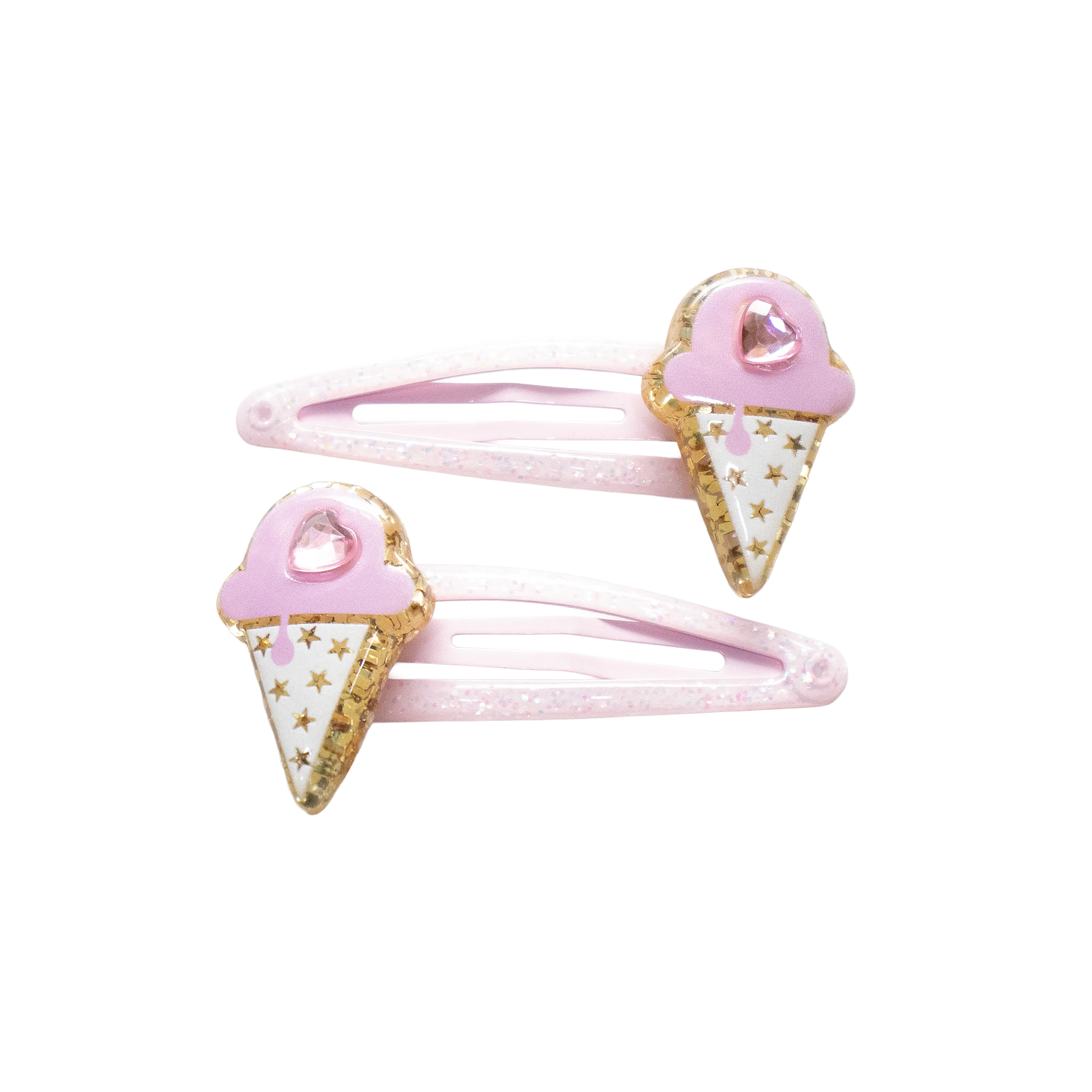 Duo Barrettes Premium Enfant - Sparkle Petites Glaces Damour - YUKO B