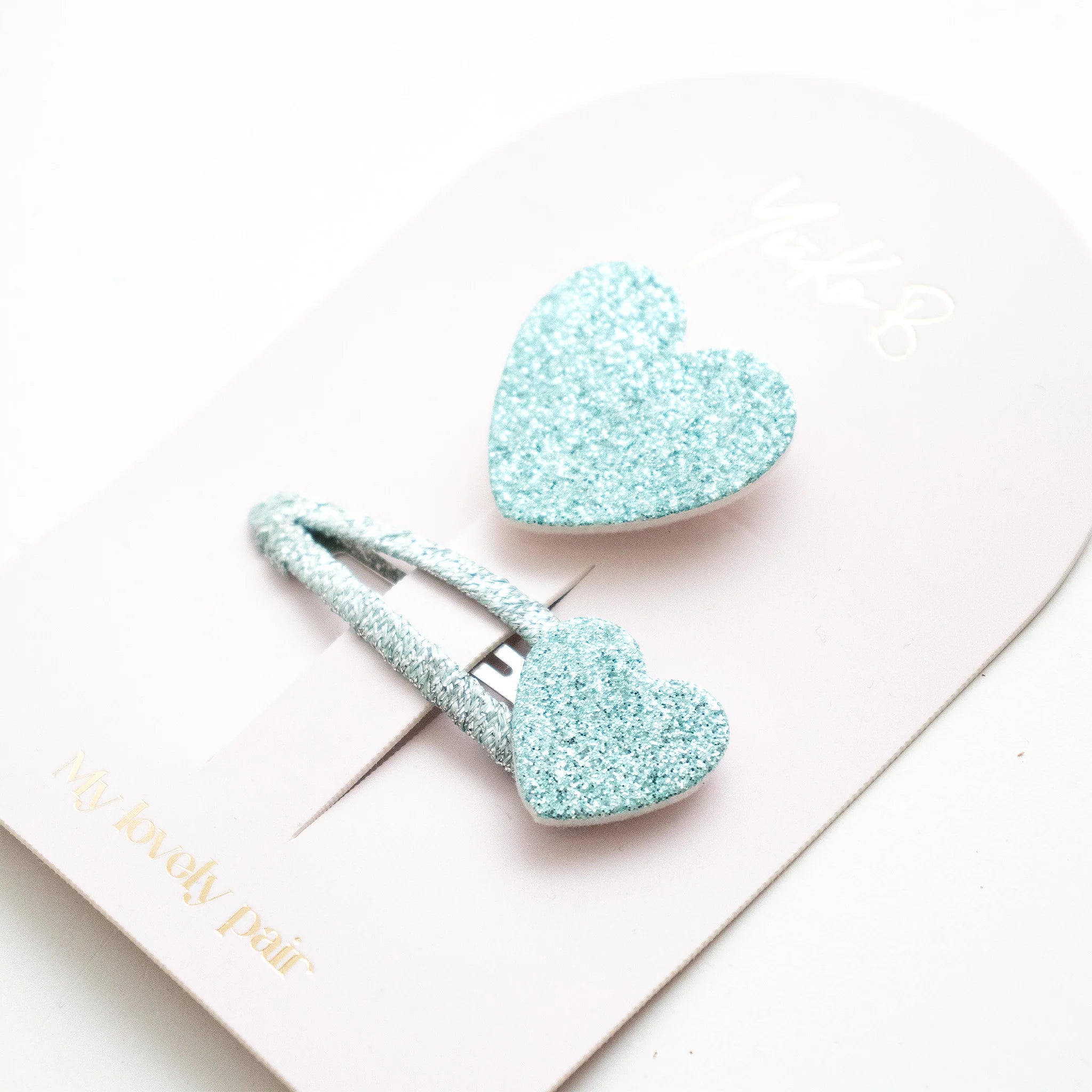Duo Barrettes & Broche Enfant - My Lovely Pair Menthe - YUKO B