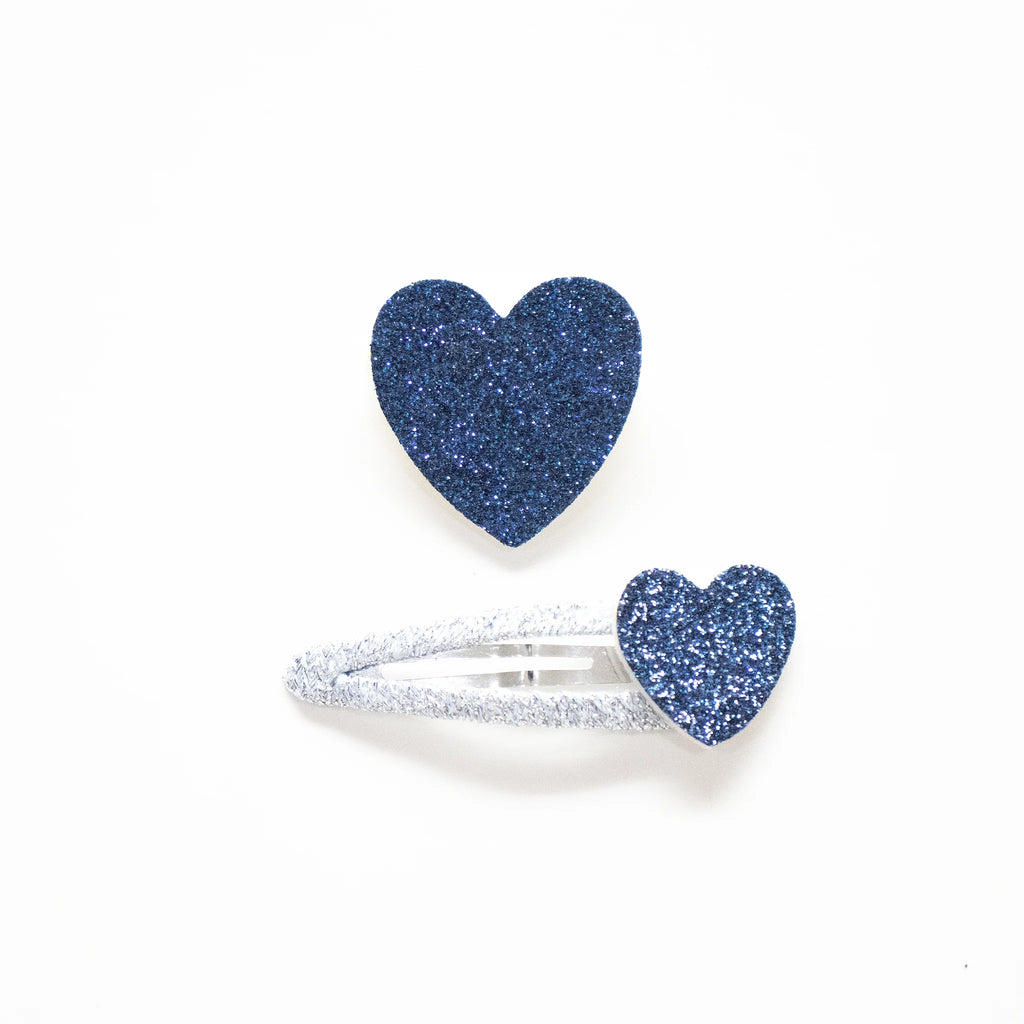 Duo Barrettes & Broche Enfant - My Lovely Pair Bleu - YUKO B