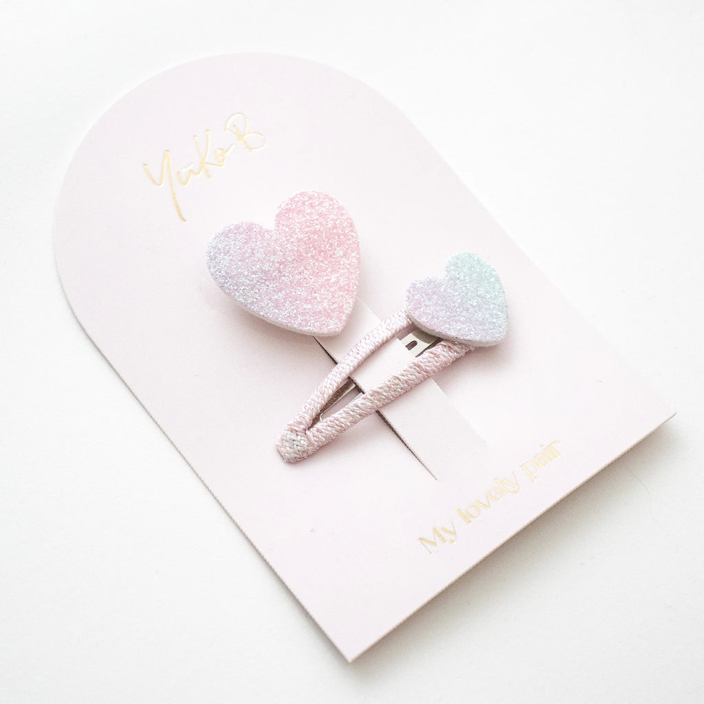 Duo Barrettes & Broche Enfant - My Lovely Pair Arc-en-Ciel - YUKO B