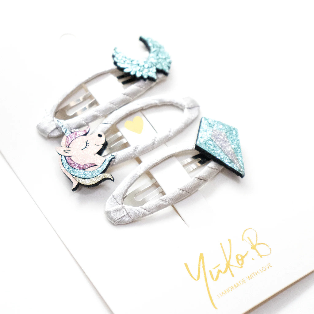 Trio Barrettes Premium Enfant - Trésors des Glaces - YUKO B