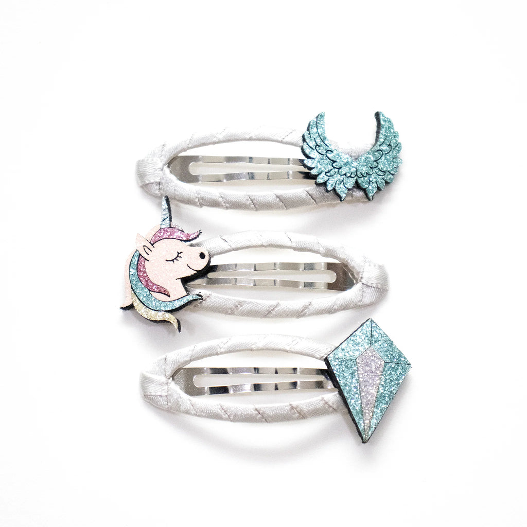 Trio Barrettes Premium Enfant - Trésors des Glaces - YUKO B