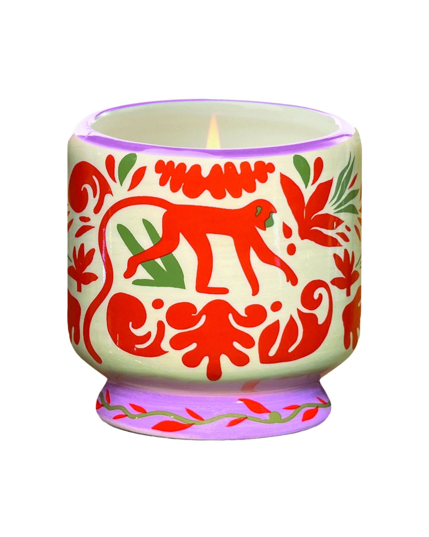 Bougie en céramique Adopo Jungle - Coconut & Amber