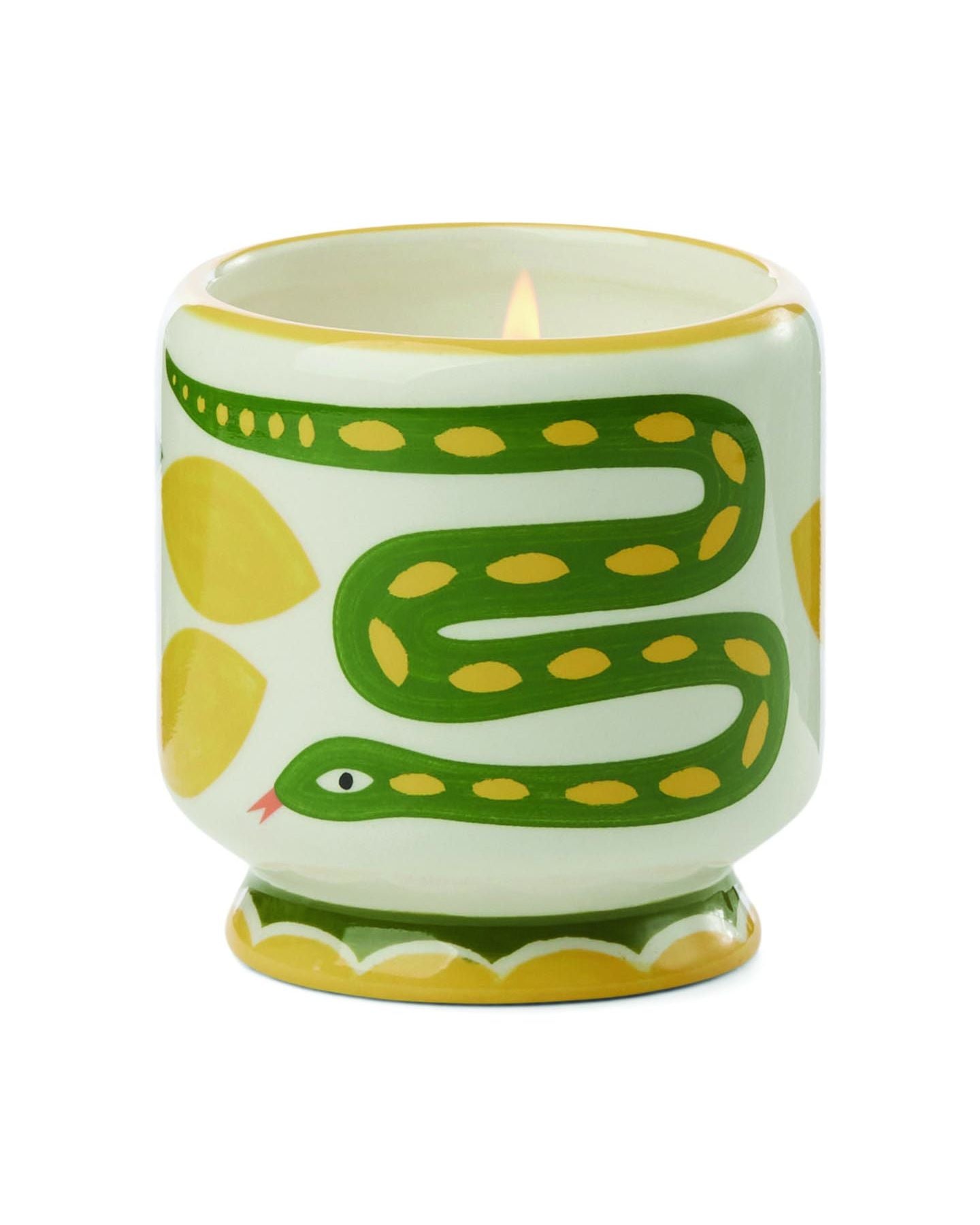 Bougie en céramique Adopo Snake - Wild Lemongrass