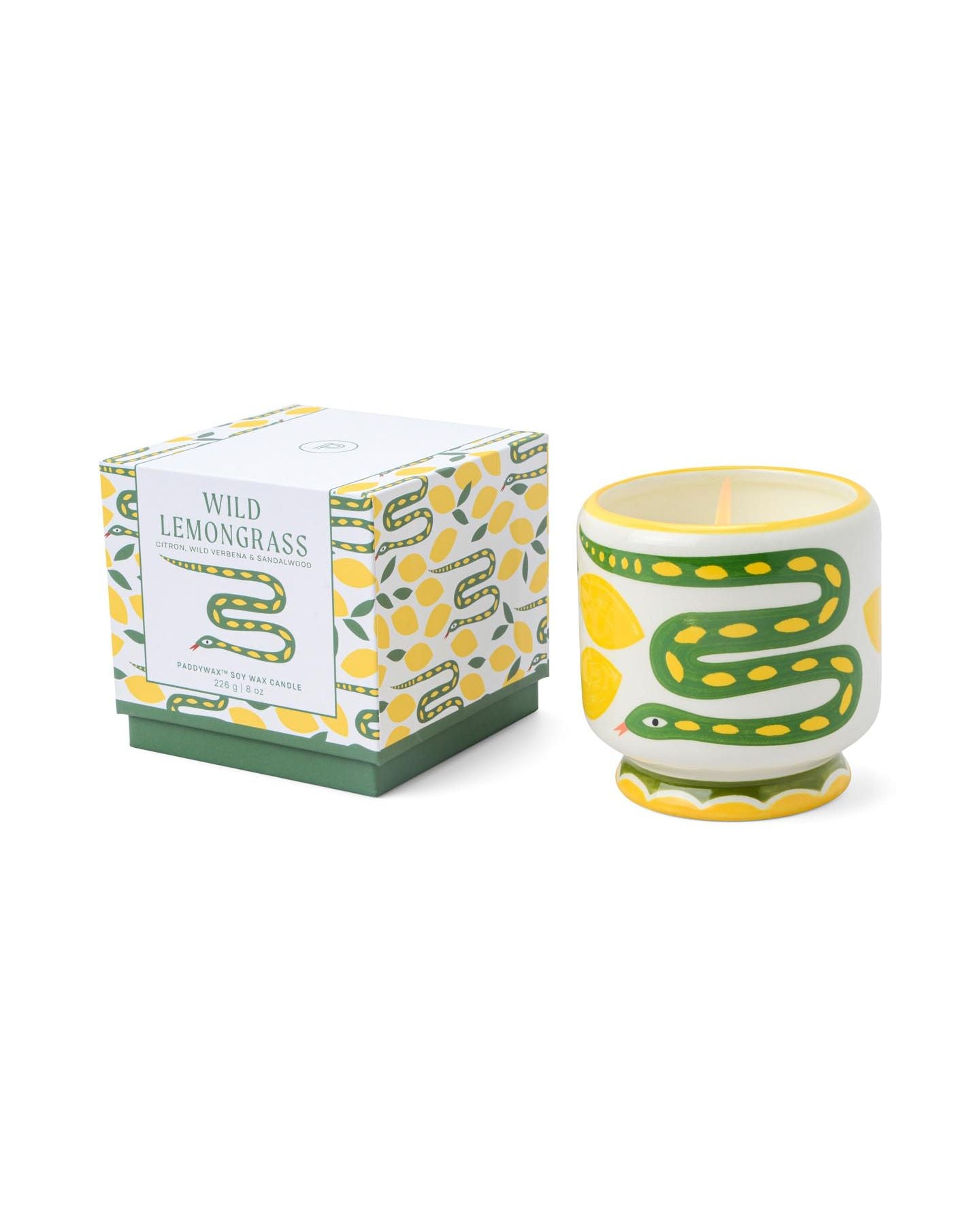 Bougie en céramique Adopo Snake - Wild Lemongrass