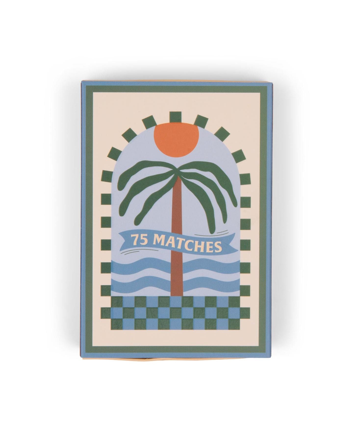 Boîte d'allumettes PALM TREE DARK GREEN