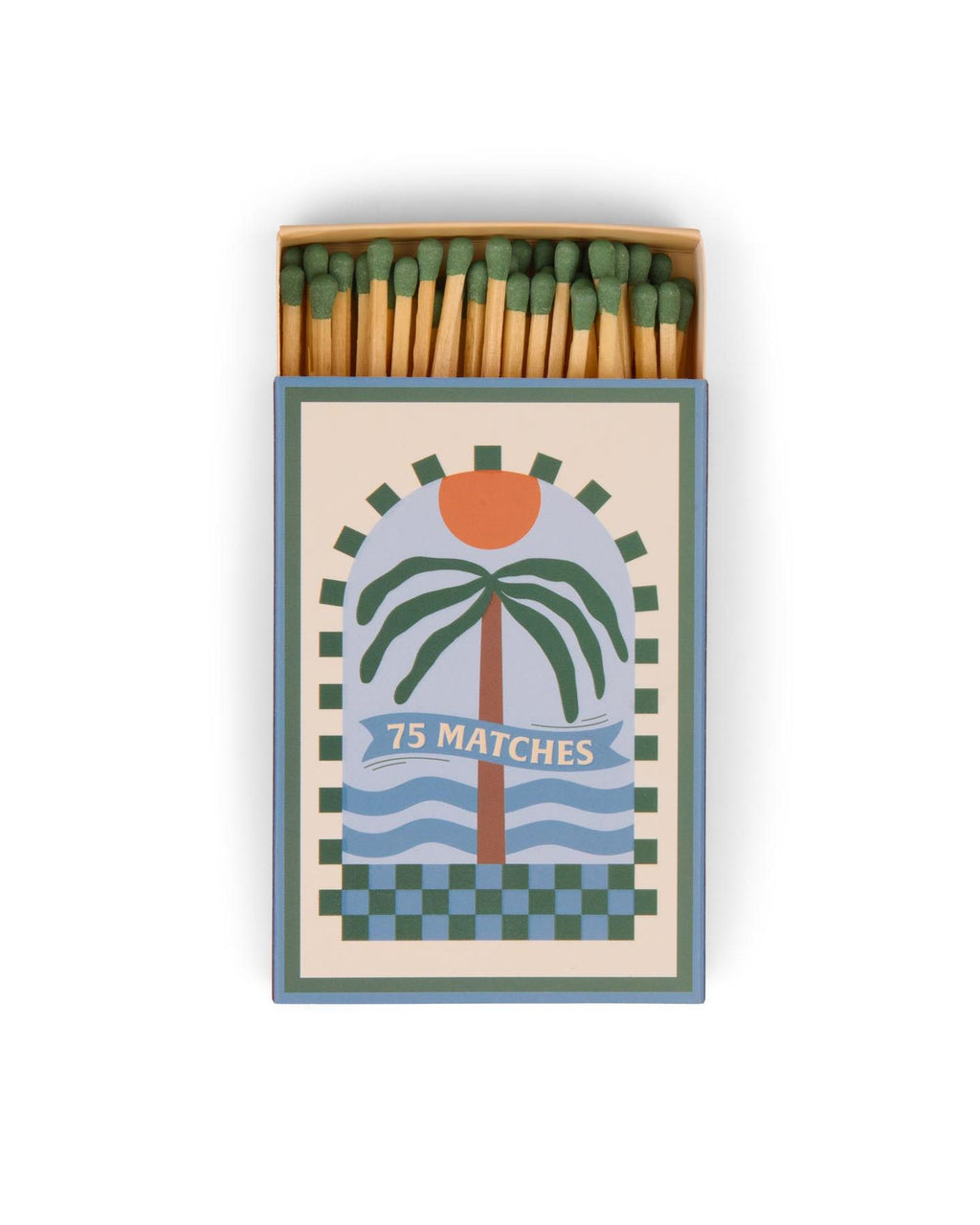 Boîte d'allumettes PALM TREE DARK GREEN