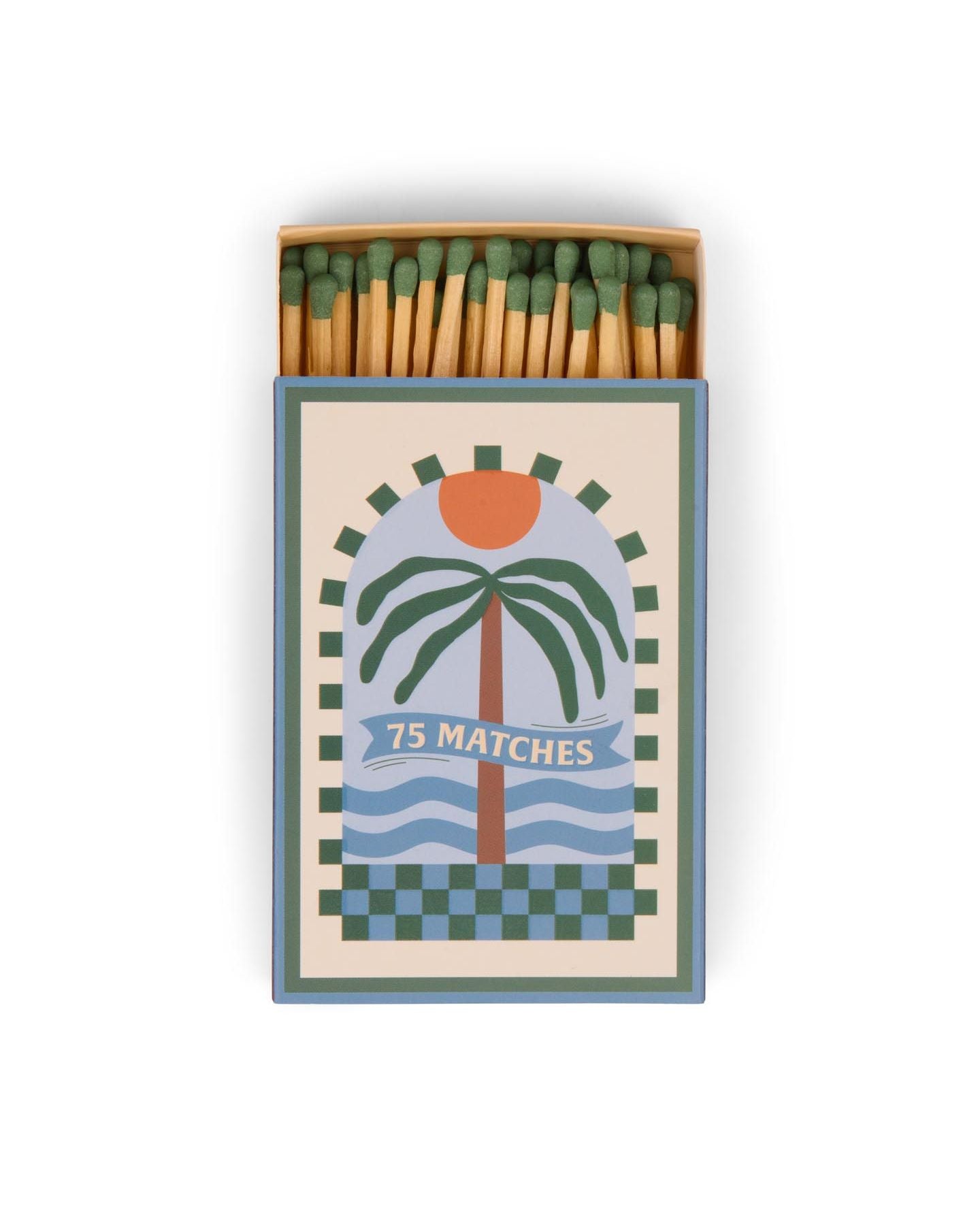 Boîte d'allumettes PALM TREE DARK GREEN