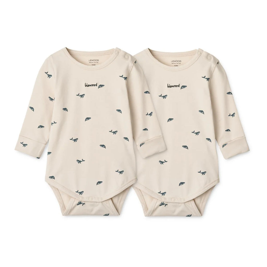 Lot de 2 bodies - YANNI - Mini whale / Sandy