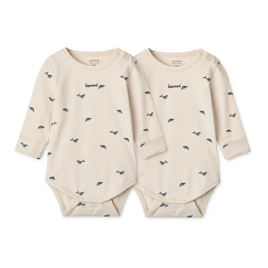 Lot de 2 bodies - YANNI - Mini whale / Sandy