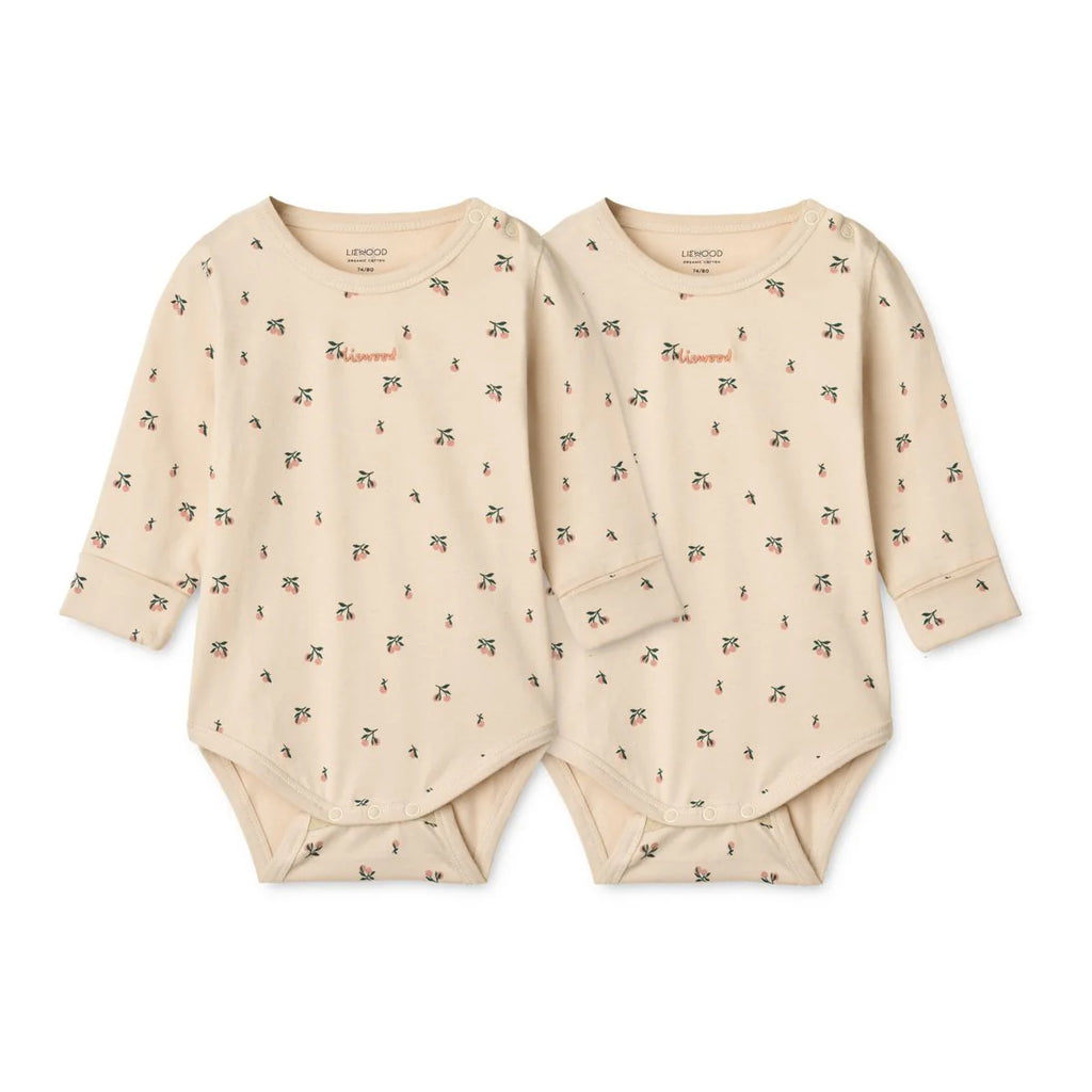 Lot de 2 bodies - YANNI - Peach mini / Sea shell
