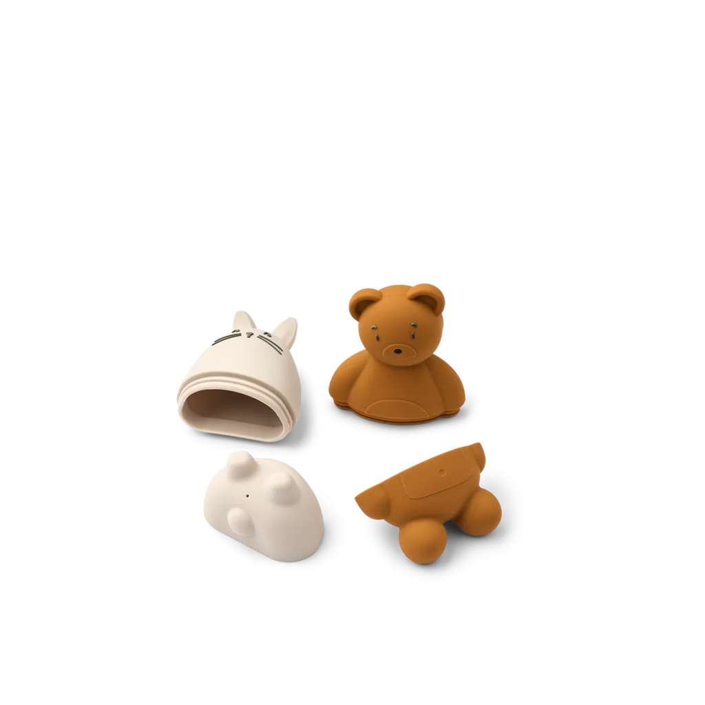 Duncan Classic Silicone Bath Toys - Mustard / Sandy