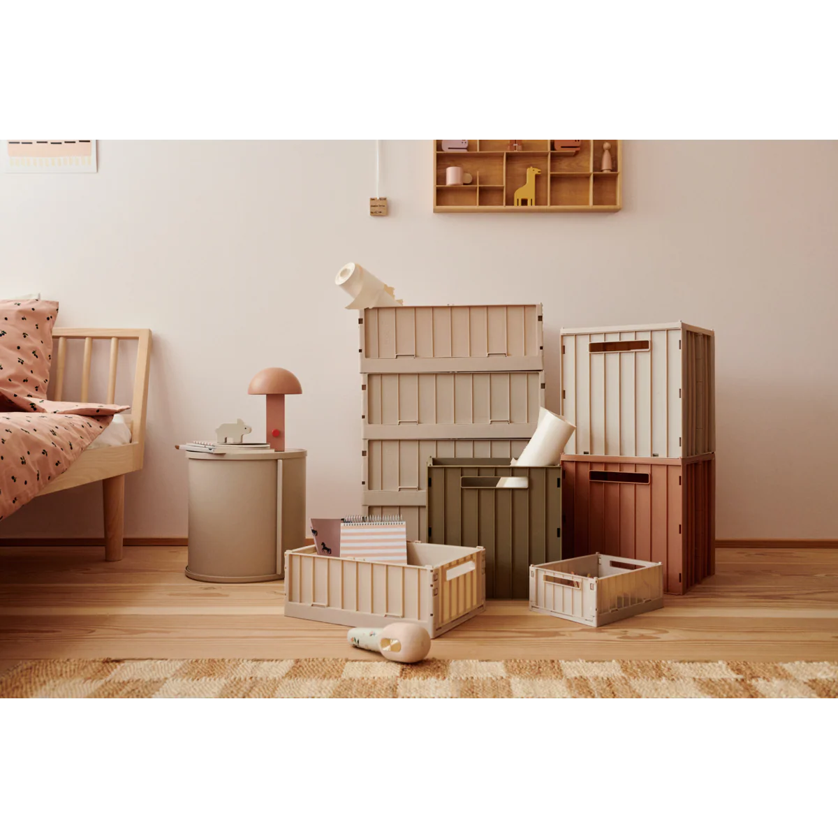 Boîte de Rangement avec Couvercle ELIJAH - Sandy