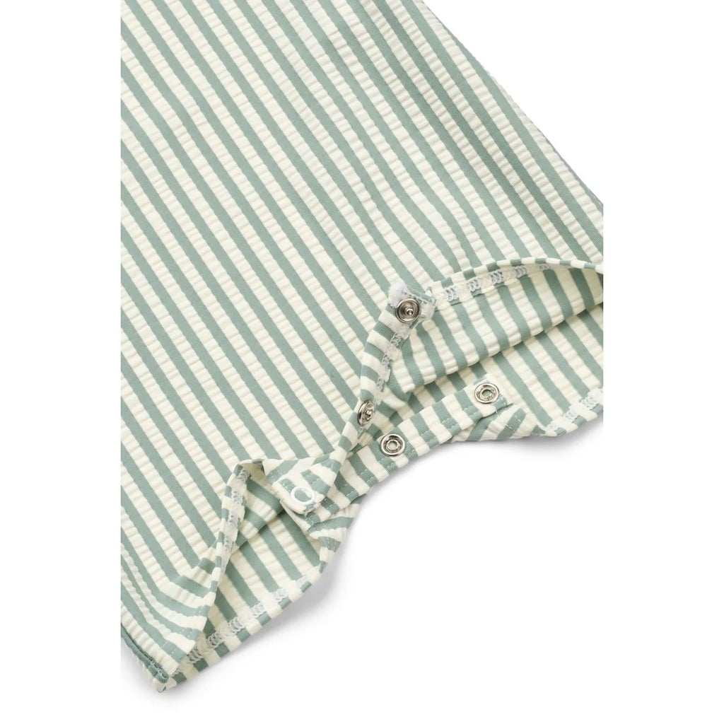Combinaison de Bain Bébé en Tissu Gaufré - THOR Peppermint / Sandy
