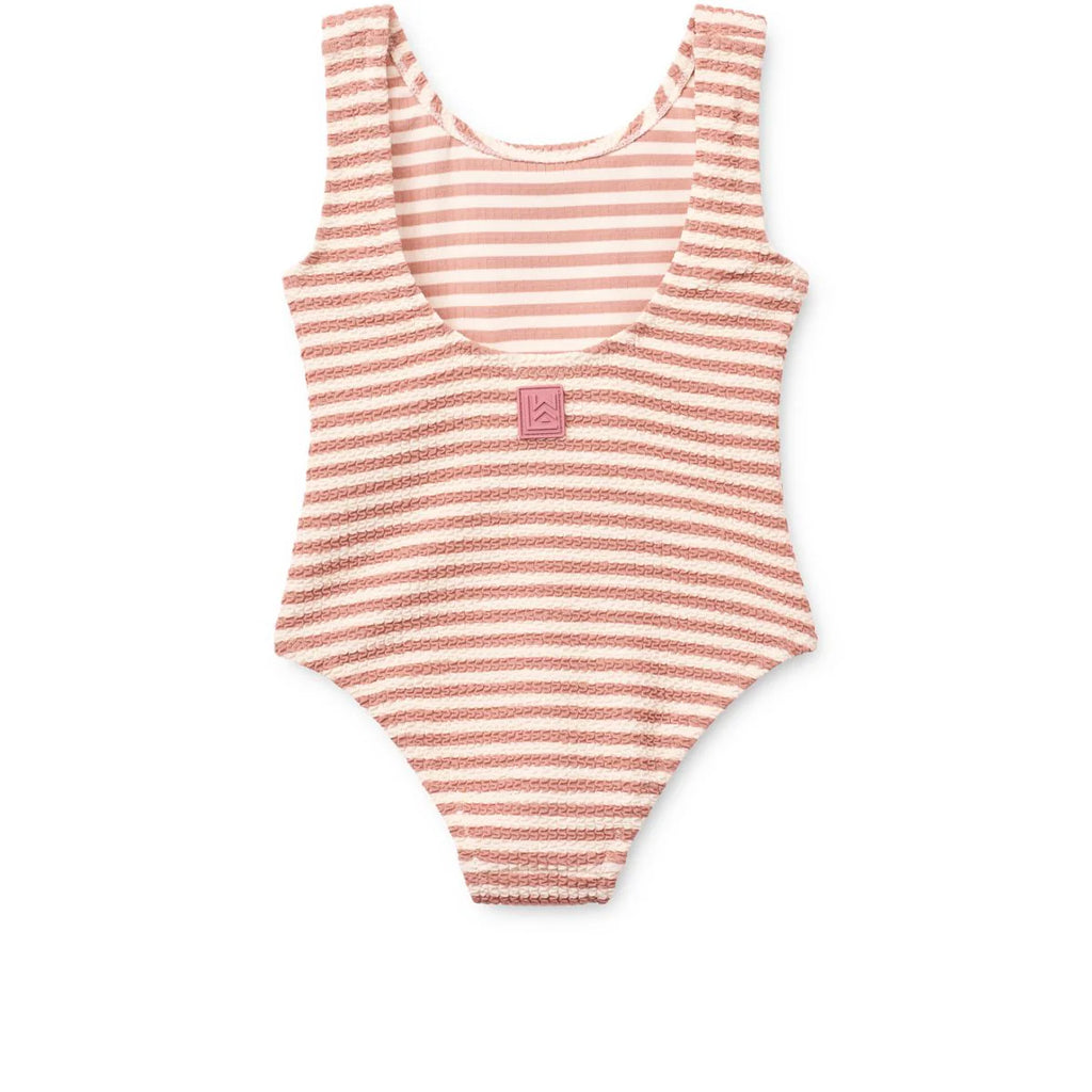 Maillot de Bain à Rayures BIANCO - Coral blush / Creme de la creme