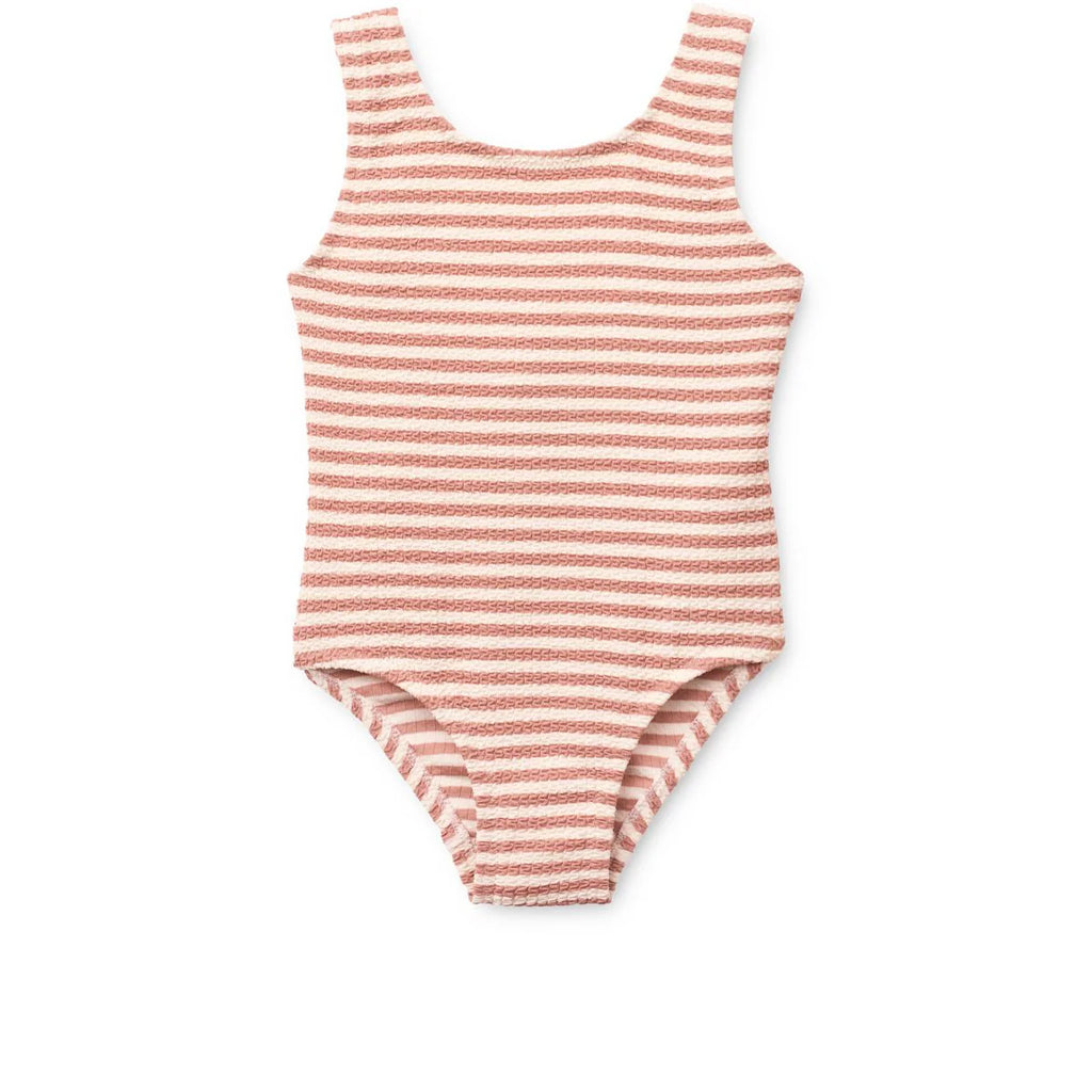 Maillot de Bain à Rayures BIANCO - Coral blush / Creme de la creme